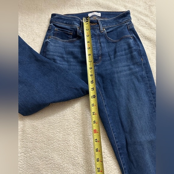 Loft Curvy Kick Crop Jeans Boot cut  Womens Size 2/26 High Rise Cotton Stretch - Picture 8 of 12
